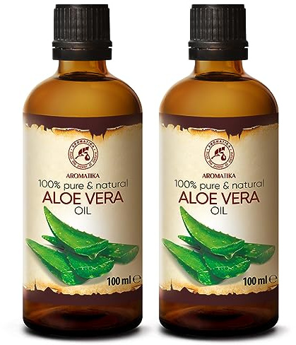 Aloe Vera Extract 2x100ml - Naturligt & Organiskt - Aloe Barbadensis - Aloe Vera - Perfekt för hud - Naglar - Läppar - Hår – Ansikts & Och Kroppsvård - Aloe Vera Oljor