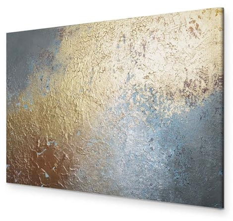 murando - Akustikbild Abstrakt Bilder Akustikschaum Hochleistungsschallabsorber Schallschutz Leinwand 1 tlg Wandbild Raumakustik Schalldämmung Struktur Textur wie gemalt a-A-0898-b-a