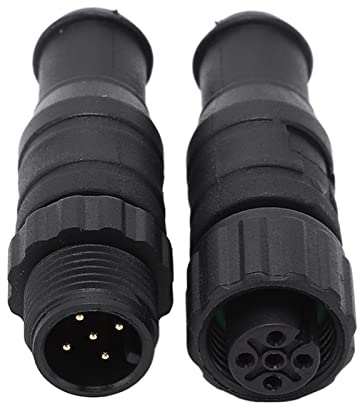 NMEA 2000 Paar Stecker/Buchse Terminatoren, 2 STÜCKE Marine für NMEA 2000 Terminatoren M12 Stecker Buchse 5 Pin IP67 Wasserdicht für Lowrance Netzwerke