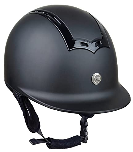 Horsenjoy Genius Casco de equitación, Unisex, Negro, Small