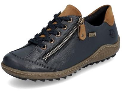 Remonte Women Lace-Up Shoes R1402, Ladies Casual lace-up Shoes,Trainer,Sneakers,Removable Insole,Water Repellent,remonteTEX,Blau Kombi,39 EU / 6 UK