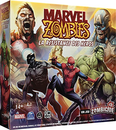 Asmodee Cmon Marvel Zombies: hjältarnas motståndskraft – ett zombicidspel – brädspel – spelfigurer – samarbetsspel – lek för vuxna och barn från 14 år