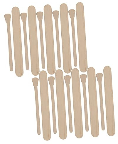 Healeved 200pièces Bâtons Applicateurs Pour Épilation Cire Outils Pour Application De Cire Et Soins Peau Pour Visage