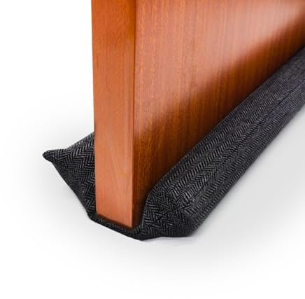 Paraspifferi Doppio per Porte. Guarnizione in Tessuto per Porte e Finestre Regolabile tra 80-90 cm. Riutilizzabili e Lavabili. Isolante Acustico, Freddo, Vento, Luce, Polvere, Polline, Insetti