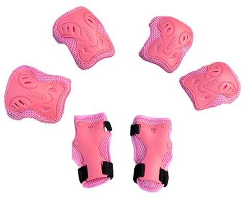 Wjsdsg Verstellbares Kinder Rollschuh Schutzausrüstungsset Mit Knieschützern Ellenbogenschützern Handgelenkschützern Für Mädchen Und Jungen Langlebig