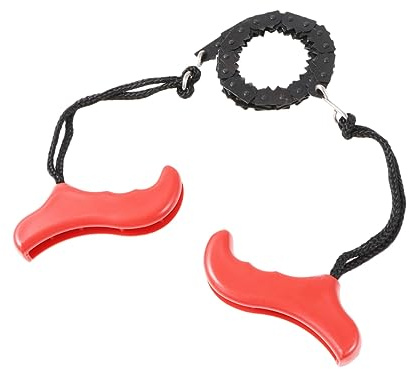 BESPORTBLE Survival Handsäge Aus Hochfestem Mangan-eisen Kompakte Tragbare Pocket Saw Mit Rotem Handgriff Vielseitig Für Holz Plastik Metall Im Outdoor Camping-einsatz Geeignet