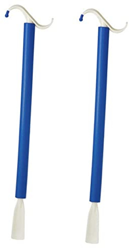 DEARMAMY Aide-chausseur Léger et Portable en Abs 2 Pièces, Accessoire Auxiliaire pour Personnes Âgées, Femmes Enceintes et Handicapées, Outil Pratique pour Faciliter L'habillage