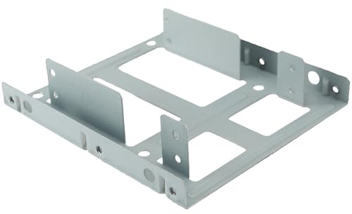Marco adaptador de metal duro de alta resistencia para unidad de 6,3 cm en bahías de computadora de 8,9 cm, kit de montaje de disco duro, aluminio