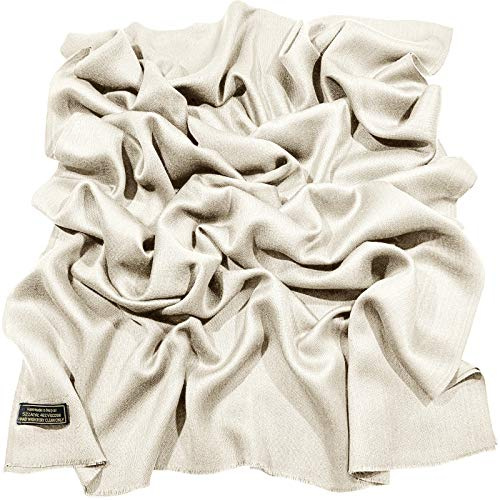 CJ Apparel Handgefertigter nepalesischer Damen-Schal mit Fransen Pashmina