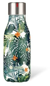 LES ARTISTES Paris A-4010 Bottle'Up, Thermos 280 ml, Gourde isotherme sans BPA, Réutilisable, Garde au chaud 12h et au froid 24h, Acier Inoxydable, Design Hawaii