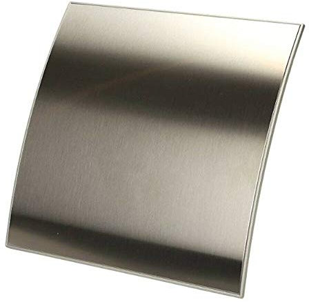 SolaDirect 4 in / 100 mm Bathroom Fan - Extractor Fan for Bathroom and Kitchen - IPX 4 - Silent with Humidity Sensor and Timer (INOX - Escudo)