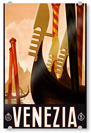 artboxONE Acrylglasbild 30x20 cm Städte Venezia Bild hinter Acrylglas - Bild Italien Golf von venedig Italien