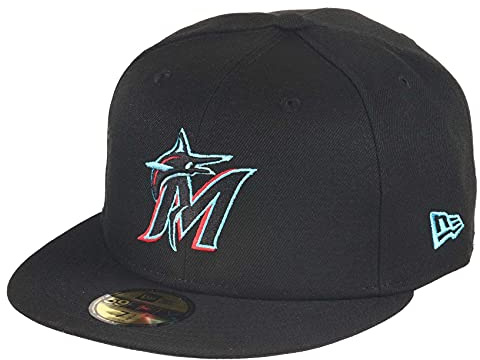 New Era Miami Marlins MLB AC Performance Black 59Fifty Basecap