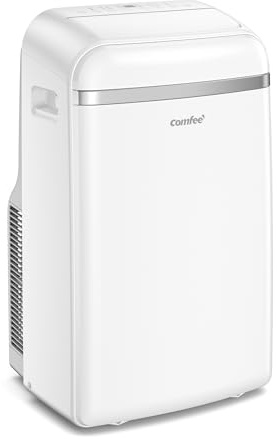 COMFEE' Climatiseur Mobile 12000 BTU/H 3,5 kW, 3 Modes, Fonction Follow Me, Télécommande, pour grandes pièces de 43㎡/117m³, Kit d'évacution inclus, Réfrigérant naturel, PAC 12000