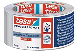 Nastro adesivo in alluminio Univ.63632 m. Liner L.25 m larghezza 50 mm Rl.TESA 6 pezzi