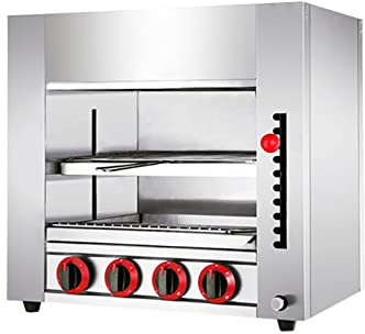 Fornello Elettrico per Barbecue Fornello Commerciale a Gas Controllo preciso della Temperatura Controllo Indipendente Forno a Doppio Strato ad Alta capacità Adatto per Ristorante Cucina Pizza