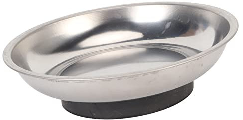 Magnetisches Nadelkissen, Leichte Tragbare Magnetische Nadelschale, Starker Magnet, Edelstahl, Stabil Zum Nähen (Rund (4,3 x 1,2 Zoll))