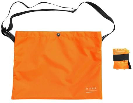 Restrap Race Musette Schouldertas - Fahrradtasche - Small - Orange - 7E+1 Gramm - Weich - Kordelzug - Einstellbar - Nylon - Kompatibel mit Fahrrad
