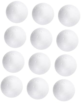 SEWOART 12stücke Schaumstoffbälle Bastelmaterial Für Weihnachtsdekoration Hochzeit Party Leichte Anpassbare Foam Für Kreative Projekte Und Festliche Anlässe