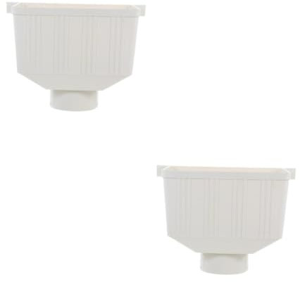jojofuny 2pcs Garden Drainage System Downspout Diverter Rainwater Gutter Connector Drain Pipe Outdoor Water Diverter