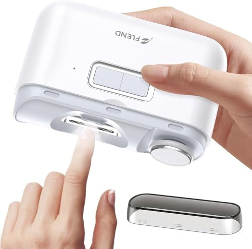 Elektrischer Nagelknipser, Nageltrimmer Nagelpolierer 2 in 1, Automatischer Elektrische Nagelknipserr 2 Geschwindigkeiten, Fingernagelknipser, Nagelfeile mit Licht, ManiküreSet Nagelknipser für Babys