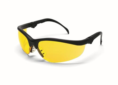 MCR Safety Klondike Plus - Gafas de seguridad (1 unidad), color negro y amarillo