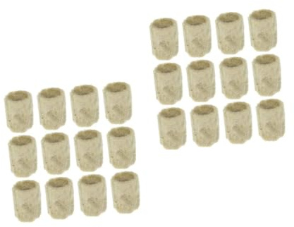 Milisten 2 Set Tappi Cilindrici per Coltivazione Indoor Plug Idroponici per Piante per Giardinaggio Soilless E Scolastici 50 Pezzi*2