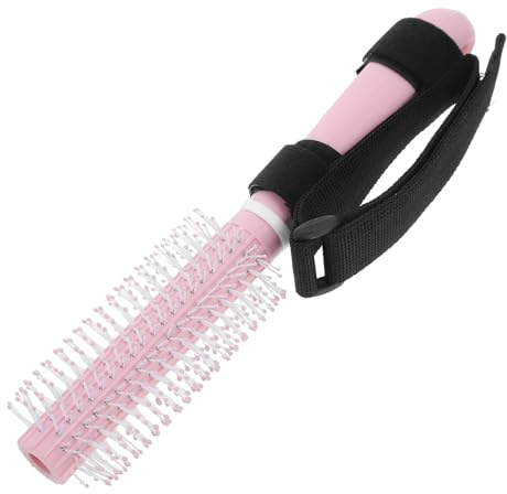iplusmile Haarkamm Runde Form für Senioren mit Kunststoff und Nylon und Bequemen Gebrauch Praktische Alltagshilfe zur Unterstützung Beim Haarstyling im Täglichen Gebrauch