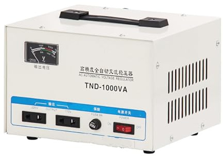 HTDRE Stabilizzatore di Tensione 220V Protezione da sovratensione Stabilizzatore di Tensione CA Automatico Stabilizzatore di Tensione CA monofase (1000VA)
