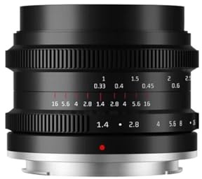 Kompatibel mit Sony E Mount 35 mm f1.4 Mark II APS-C Prime-Objektiv mit manuellem Fokus(Silver,Z)