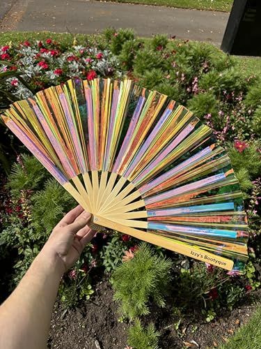 Iridescent Clack Fan, Bamboo Hand Fan