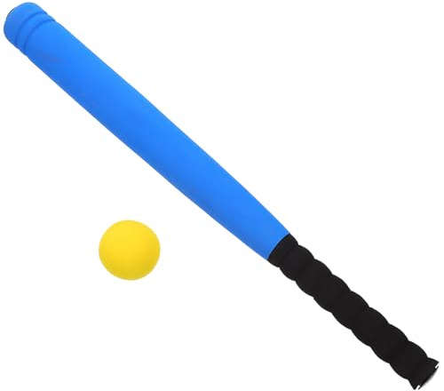 HEMOTON Bate de Béisbol de Juguete para Pequeño Azul, Espuma Eva Suave, Juego al Aire Libre con Balones y Accesorios para Coordinación Mano-Ojo en Parques y Patios Color Color Aleatorio