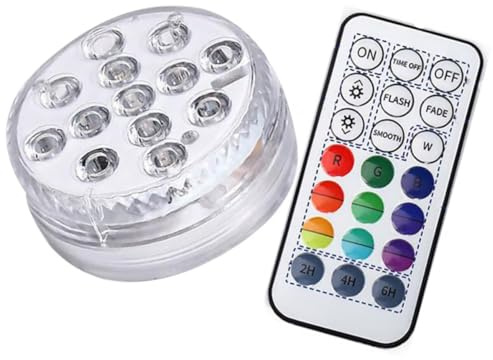 Alasum LED Lampe mit Magnet Saugfuß Ip68 Schutz 4.5v 60w Weiß für Aquariumbeleuchtung und Pool Unterwasserbeleuchtung