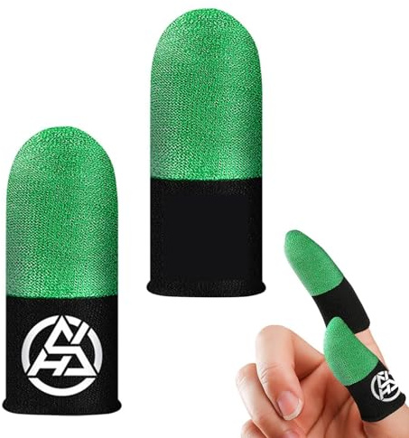 Fingertutor För Mobilspel – 2-pack Ventilerande & Anti-Svett Gaminng | Finger Sleeves | Mobilfingertutor Med Smidigt Glid & Precisionskontroll För Mobiltelefon & Surfplatta [ ]