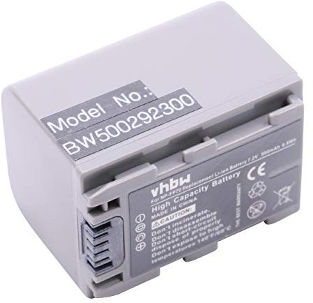 vhbw batteria sostituisce Sony NP-FP60, NP-FP51, NP-FP50, NP-FP30, NP-FP90, NP-FP71, NP-FP70 per videocamera camcorder (950mAh, 7,2V, Li-Ion)