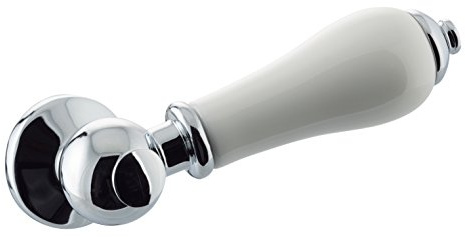 Shower Enclosures UK Replacement Traditional Ceramic Toilet Cistern Lever Flush Handle Chrome Detailing