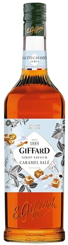 Giffard - Sirop Saveur Caramel Salé - Recette et Fabrication Françaises - Gourmand et Equilibré - 1 Litre