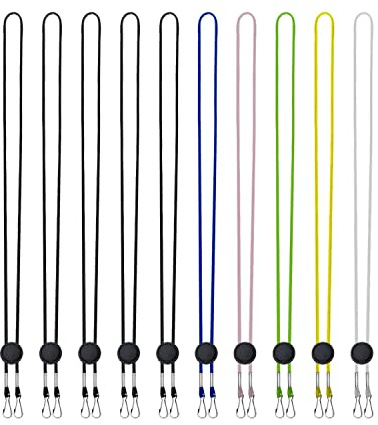 10 Pack Mask Straps with Adjustable Length, Anti-Lost Strap Extension for Fixed Chain, Ear Protector Extension Hooks for Hearing Protection, Reusable Adjustable Earplugs