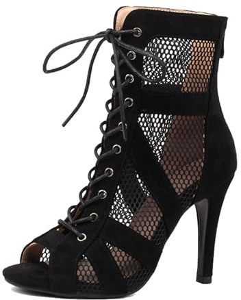 Kraftpaid Scarpe da Ballo per Feste e Matrimoni, Tacco Alto Stivaletti da Salsa