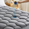 SONIVE Waterproof Thick Mattress Topper Fluffy Soft Breathable Pad Machine Washable Fitted Mattress Protector Bedding Topper for Single Bed, Grey 90x190cm