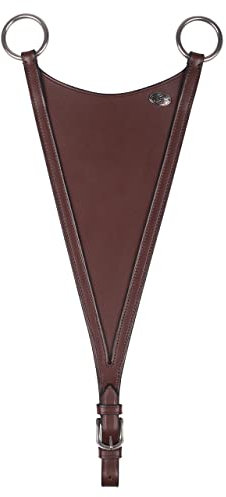 QHP Martingal-Gabel Geschlossen Leder (Pony, braun)