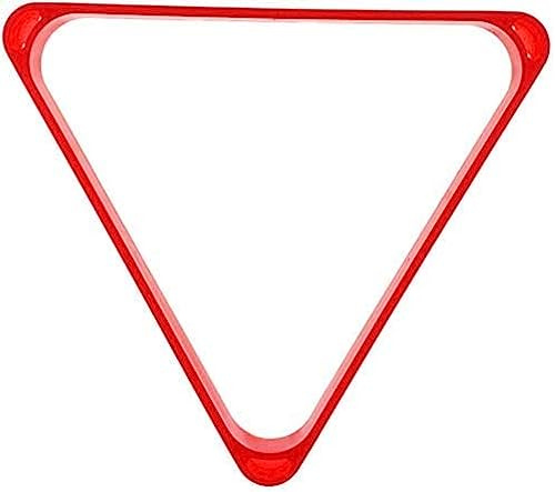 BAZAC Biliardo americano, telaio triangolare per palle triangolari, tavolo da biliardo triangolare in plastica, giochi sportivi a triangolo, senza cuciture/rosso