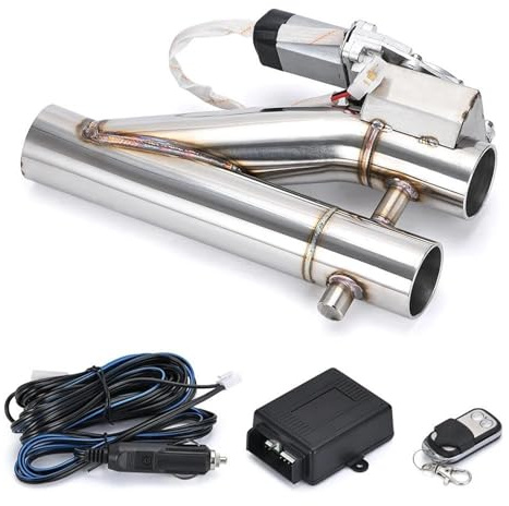 DZSFDGDDFGD Terminale di Scarico Valvola di Scarico Elettrica Universale da 2 2,25'' 2,5'' 3 con Doppio Controllo Remoto Wireless Tubo di Scarico Auto(2 inch)