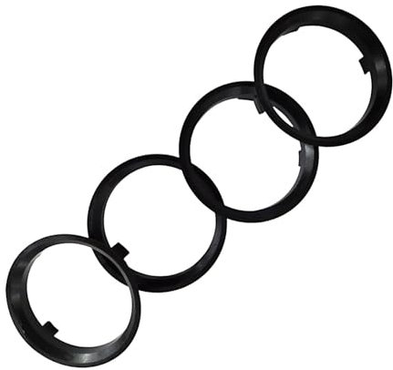4 anelli di centraggio per cerchioni in alluminio da 71,60 mm su 67,10 mm in plastica