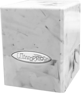 Ultra Pro ULP16353 Deck Box Satin Cube Marmor Kartenspiel Schwarz & Weiß