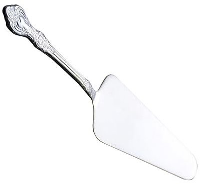 HOLIDYOYO Cortador de Pastel y Espátula Triangular de Acero Inoxidable, Mango Ergonómico Antideslizante, Color Plateado, para Hornear Pasteles, Pizzas y Panes, Utensilio de Cocina Imprescindible