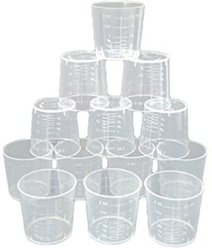 PartyKindom 25pièces Lot De Gobelets Doseurs Plastique Gradué Cuisine Résistant Haute Température Mesureur Précis Pour Liquide Et Poudre Ustensile Pâtisserie Pratique
