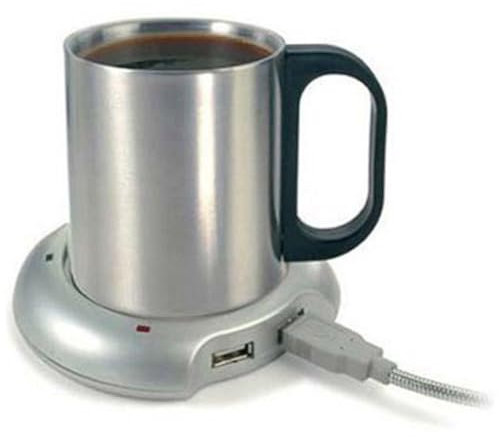 TOPBATHY Scaldatazze USB Con Hub Porte Mantieni Calde Le Bevande Compatibile Con Windows Xp Me Os Dc