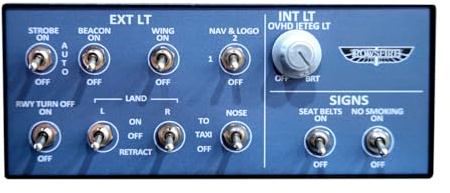 Engineerkiter Flight Simulator Panel Cabin Light Panel Compatible with Flight Simulation Games on the Windows Platform, Plug-and-Play Multi-Function Control and Display Unit Gaming Panels