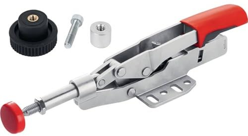 BESSEY STC-HH50-T20 Waagrechtspanner mit waagrechter Grundplatte + Adapter STC-SET-SET-T20, zum Schnellspannen auf MFT Tischen, Gewicht 047 KG